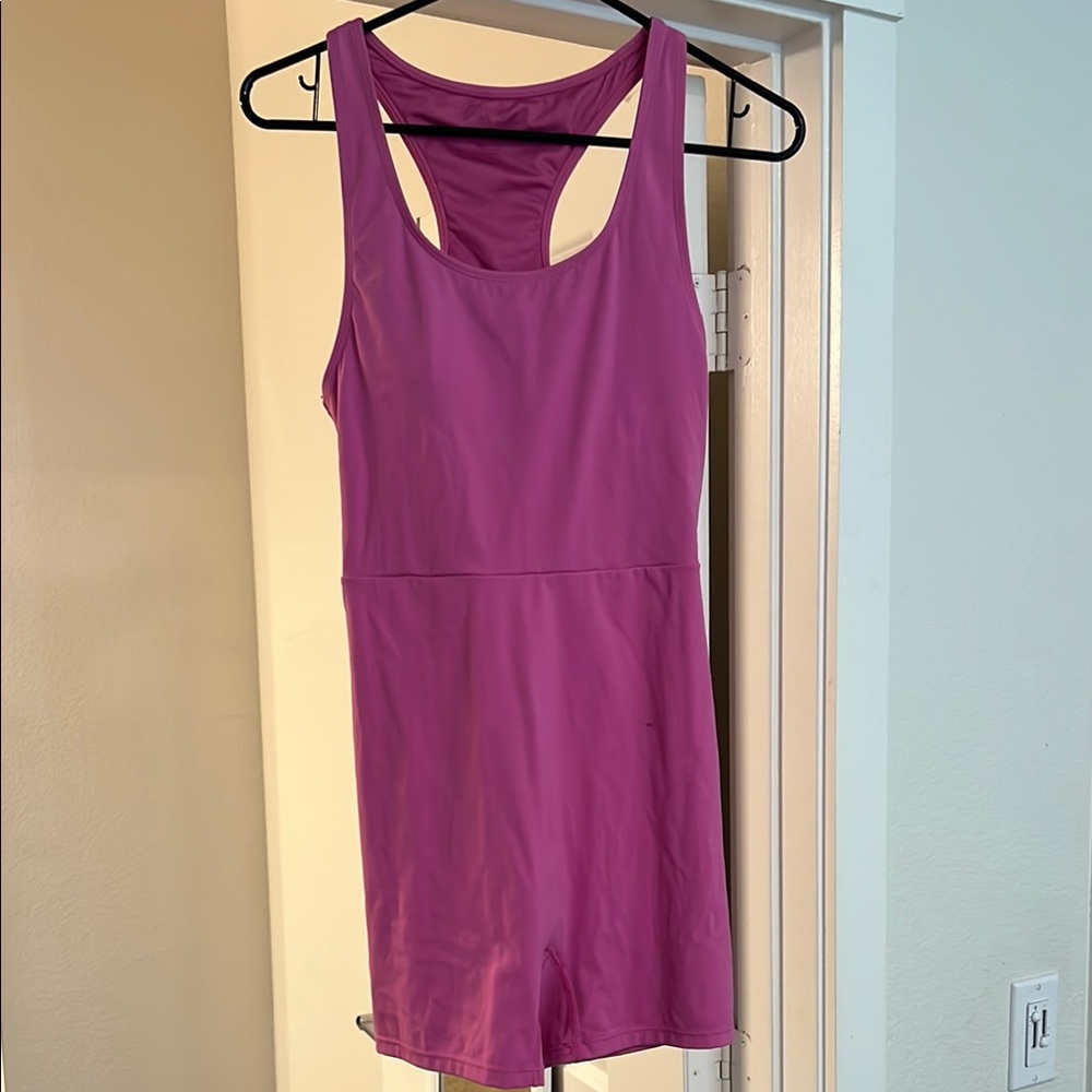 Pink Lily Athletic Romper tank